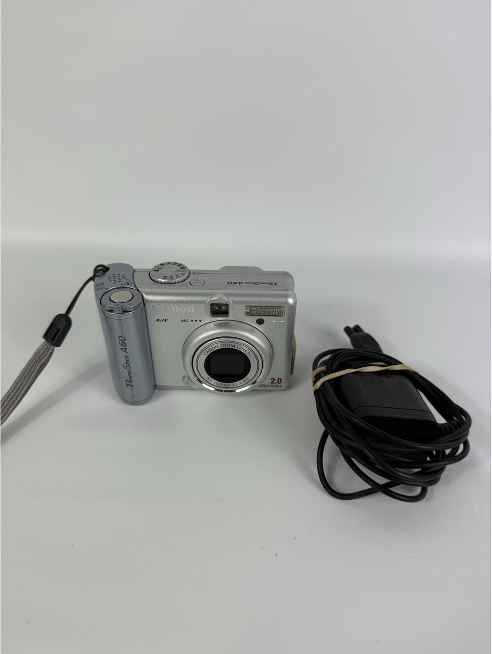 Canon PowerShot A60 2.0MP Digital Camera - Silver/Blue READ DESCRIPTION